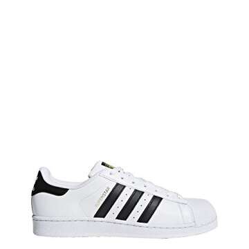 adidas Originals mens Superstar Sneaker, White/Black/White, 10 US