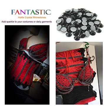 Dowarm Hotfix Rhinestones for Sparkling Crafts and Decoration