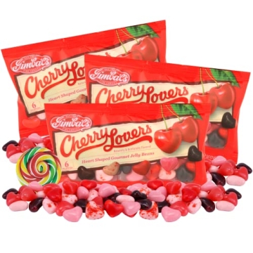 Cherry Lovers Jelly Beans - Heart-Shaped Chewy Treats