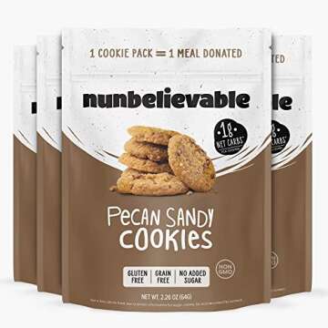 Nunbelievable Pecan Sandy+Snickerdoodle Keto Cookies