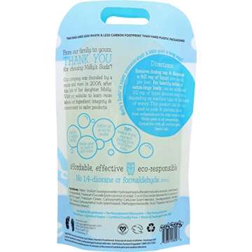 Molly's Suds Natural Free & Clear Hypoallergenic Liquid Laundry Detergent, Unscented - 50 loads