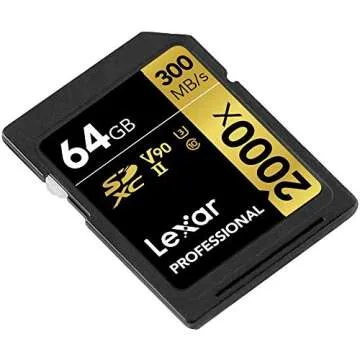Lexar Professional 2000x 64GB SDXC UHS-II Memory Card Up to 300MB/s Read (LSD2000064G-BNNNU) Bundle w/Deco Gear Accessories Kit Including Reader & Case + LCD Screen Covers + Microfiber Cloth & More