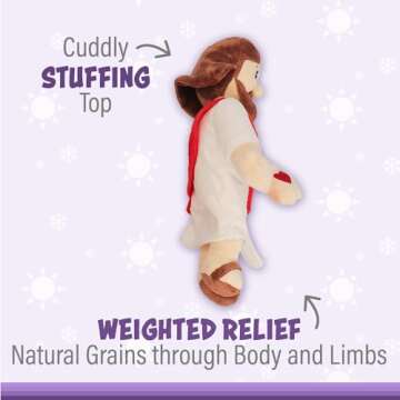 1i4 Group Warm Pals Jesus - Cozy Lavender Plush Toy