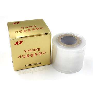 BeautyU&Me Disposable Tattoo Accessory Film - Clear Wrap for Permanent Makeup