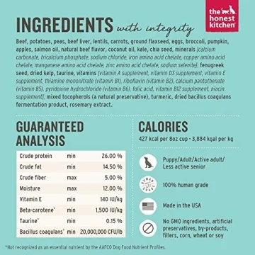 Honest Kitchen Whole Food Clusters Grain Free Dog Food