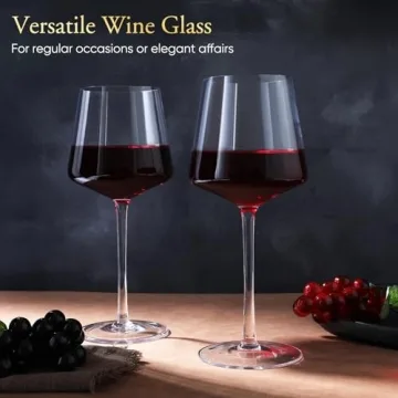 JYB&XY Hand Blown Wine Glasses Set - Perfect Gift