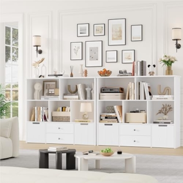 FOTOSOK Toy Organizer with Concealed Wheels & Drawers