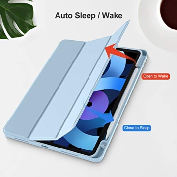 Akkerds iPad Air Case with Pencil Holder in Sky Blue