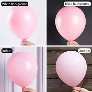 PartyWoo Pastel Pink Balloons, 85 pcs Pink Balloons Different Sizes Pack of 18 Inch 12 Inch 10 Inch 5 Inch Baby Pink Balloons for Balloon Garland Balloon Arch as Birthday Party Decorations, Pink-Q05