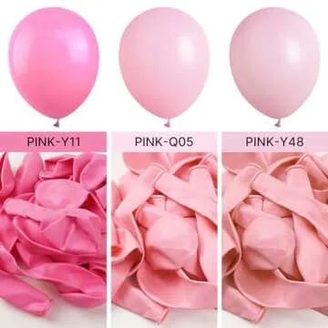 PartyWoo Pastel Pink Balloons, 85 pcs Pink Balloons Different Sizes Pack of 18 Inch 12 Inch 10 Inch 5 Inch Baby Pink Balloons for Balloon Garland Balloon Arch as Birthday Party Decorations, Pink-Q05
