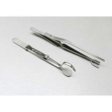 Jewelry Soldering Tweezers Half-Shank & Head-Shank Rings & Settings 2 PC Set S.S.