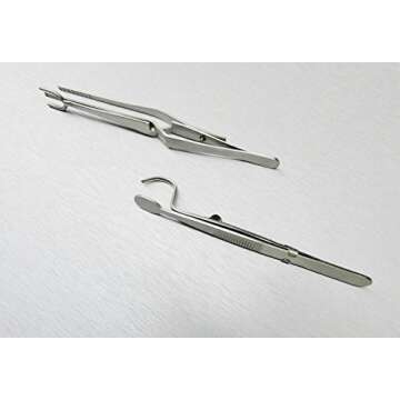 Jewelry Soldering Tweezers Half-Shank & Head-Shank Rings & Settings 2 PC Set S.S.
