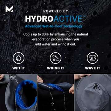 MISSION Cooling Bucket Hat, Navy - Unisex Wide-Brim Hat for Men & Women - Lightweight, Foldable & Durable - Cools Up to 2 Hours - UPF 50 Sun Protection - Machine Washable