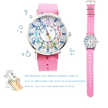 Bigbangbang Kids Analog Watch for Learning Time Easily