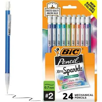 BIC Xtra-Sparkle Mechanical Pencils 24 Count - Colorful