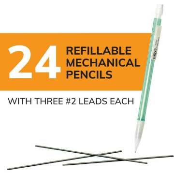 BIC Xtra-Sparkle Mechanical Pencils 24 Count - Colorful