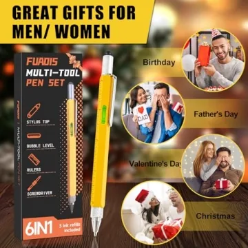 FUAOIS Multitool Pen – Perfect Gift for Men and Dads