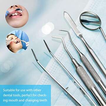 Brrnoo Eyelash Extension Tools, Stainless Steel Mirror for Checking Eyelash Extension Applying