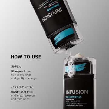 TRUSS Infusion Hair Shampoo - Cleansing Shampoo for Dry Hair Repair, Hydration and Protection - 100% Vegan, Color-Safe Formula with Anti-Aging Benefits (300 ml)