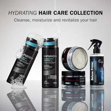 TRUSS Infusion Hair Shampoo - Cleansing Shampoo for Dry Hair Repair, Hydration and Protection - 100% Vegan, Color-Safe Formula with Anti-Aging Benefits (300 ml)