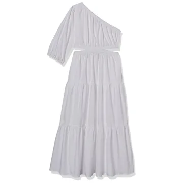 Stylish One Shoulder Cut-Out Midi Dress by The Drop