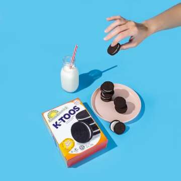 Kinnikinnick - KinniTOOS Chocolate Sandwich Cream Cookies - Gluten Free and Allergy Friendly, Vegan Cookies - 8 oz. Box