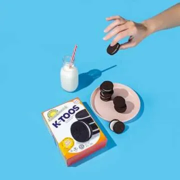 Kinnikinnick - KinniTOOS Chocolate Sandwich Cream Cookies - Gluten Free and Allergy Friendly, Vegan Cookies - 8 oz. Box