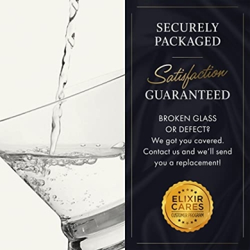 Elegant Stemless Martini Glasses Set of 4 for Cocktail Lovers