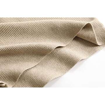 EDSTAR Boat Neck Batwing Sleeves Dolman Knitted Sweaters Autumn/Winter Pullovers Tops for Women Khaki