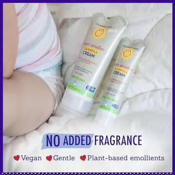 California Baby Calendula Cream (Unscented) | Soothing Baby Face Cream | 100% Plant-Based | Organic Calendula + Aloe Vera | Unscented Lotion For Sensitive Skin | Allergy Friendly | 1.8 oz / 51g