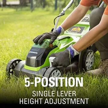 Greenworks 40V 14" Cordless (Push) Lawn Mower (75+ Compatible Tools), 4.0Ah Battery and Charger Included