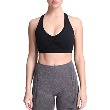 Aoxjox Twist Sports Bras for Women Workout Fitness Training Elegance V Neck Racerback Yoga Crop Tank...