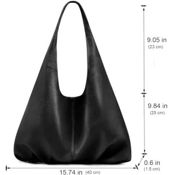 NIUEIMEE ZHOU Hobo Handbags for Women Retro Vegan Leather Shoulder Bags Tote Clutch Purses