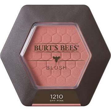 Burt's Bees 100% Natural Origin Blush with Vitamin E, Shy Pink - 0.19 Ounce