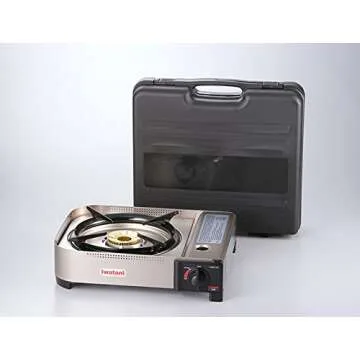 Iwatani 35FW Single-Burner Butane Portable Cooktop Indoor & Outdoor Cooking Stove Medium