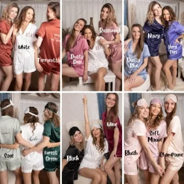 Custom Pajamas for Bridal Party Perfect for Weddings