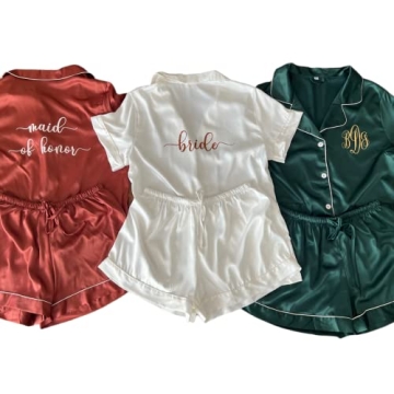 Custom Pajamas for Bridal Party Perfect for Weddings