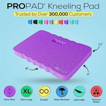 Extra Large Thick Kneeling Pad for Gardening and More