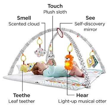 Fisher-Price Playmat with Tummy Time Wedge for Newborns
