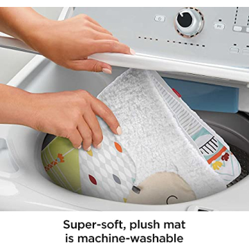 Fisher-Price Playmat with Tummy Time Wedge for Newborns