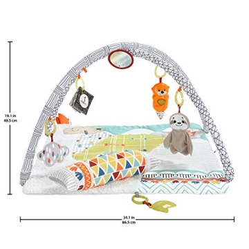 Fisher-Price Playmat with Tummy Time Wedge for Newborns