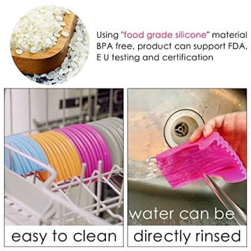 Retractable Silicone Burger Holders - 4 Pcs