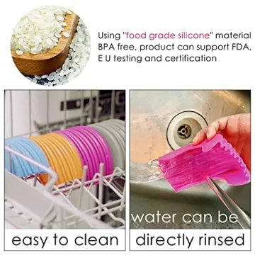 Retractable Silicone Burger Holders - 4 Pcs