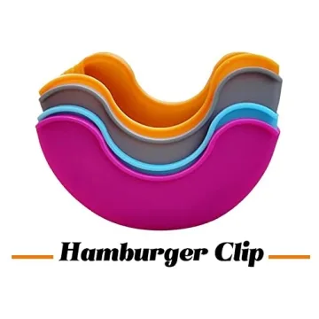 Retractable Silicone Burger Holders - 4 Pcs