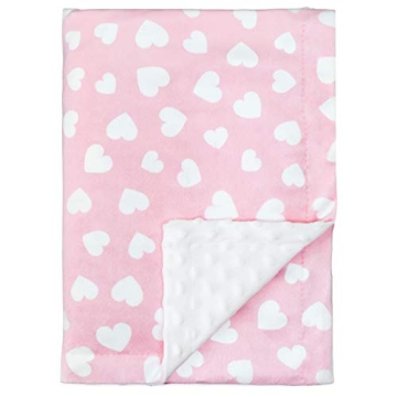 Soft Minky Baby Blanket with Reversible Design