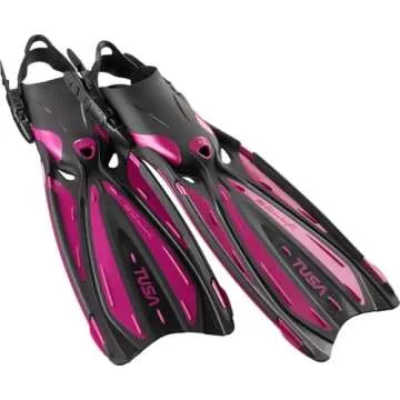 TUSA SF-22 Solla Open Heel Scuba Diving Fins - Top Performance