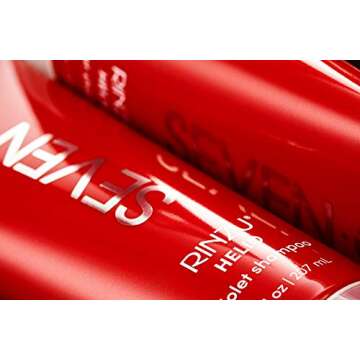 SEVEN Hair Care Rinzu Helio Violet Conditioner for Women & Men with Aragan Oil, Purple Conditioner for Blonde Hair & Brassiness, Sulfate + Paraben Free, Cruelty Free, Made in USA, 7oz