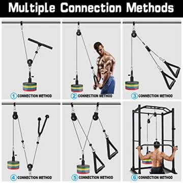 SERTT Weight Cable Pulley System for Versatile Home Gyms
