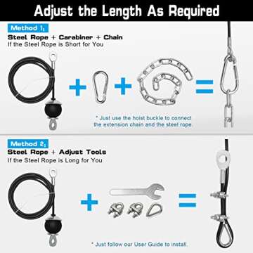 SERTT Weight Cable Pulley System for Versatile Home Gyms