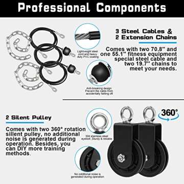 SERTT Weight Cable Pulley System for Versatile Home Gyms